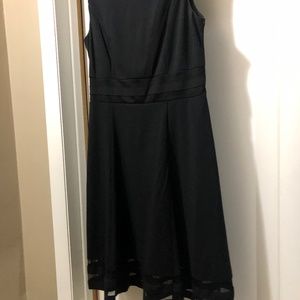 Mid length classy little black dress